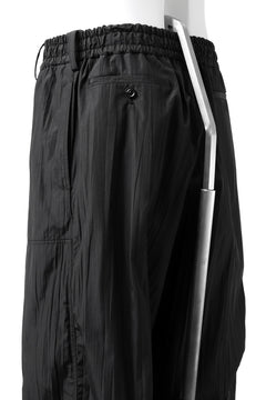 画像をギャラリービューアに読み込む, Y's.... WRINKLE TEXTURE TACTICAL PANTS (BLACK)