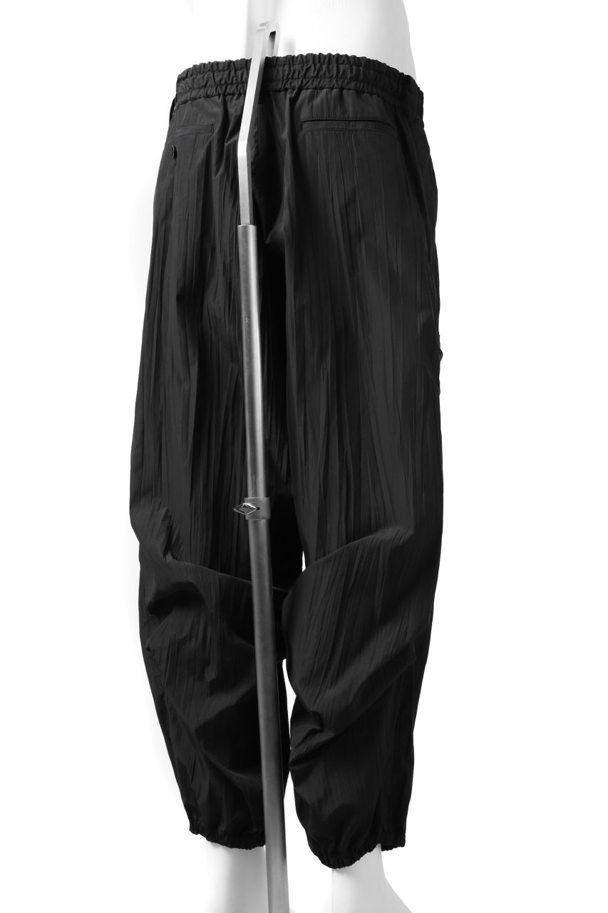 画像をギャラリービューアに読み込む, Y's.... WRINKLE TEXTURE TACTICAL PANTS (BLACK)