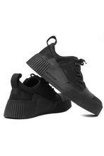 画像をギャラリービューアに読み込む, BORIS BIDJAN SABERI HORSE LEATHER LOW CUT SNEAKER / WASHED & HAND TREATED "BAMBA2.1-SIN" (BLACK)