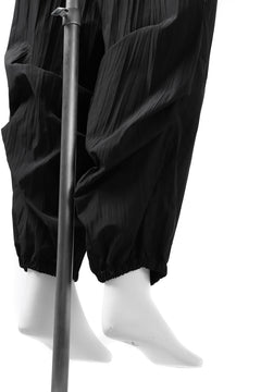 画像をギャラリービューアに読み込む, Y's.... WRINKLE TEXTURE TACTICAL PANTS (BLACK)