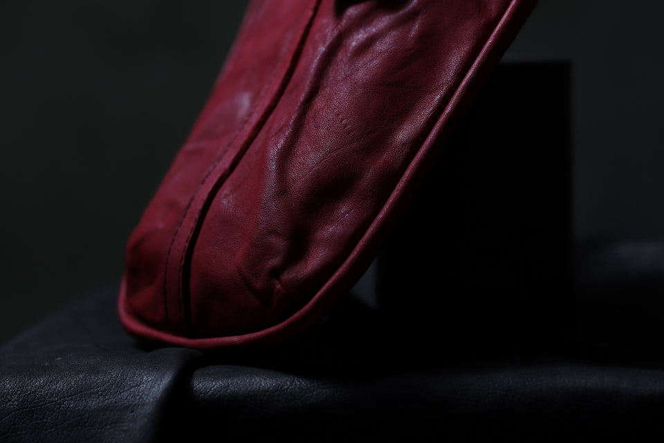 Load image into Gallery viewer, ISAMU KATAYAMA BACKLASH WAIST HANG BAG / DOUBLE-SHOULDER OBJECT DYED (RED)