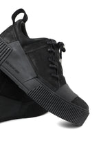 画像をギャラリービューアに読み込む, BORIS BIDJAN SABERI HORSE LEATHER LOW CUT SNEAKER / WASHED AND HAND TREATED "BAMBA2.1" (BLACK)