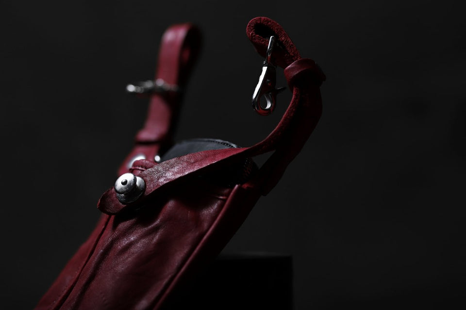 Load image into Gallery viewer, ISAMU KATAYAMA BACKLASH WAIST HANG BAG / DOUBLE-SHOULDER OBJECT DYED (RED)