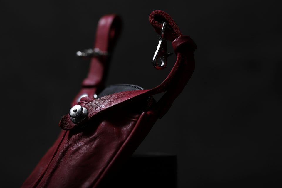 Load image into Gallery viewer, ISAMU KATAYAMA BACKLASH WAIST HANG BAG / DOUBLE-SHOULDER OBJECT DYED (RED)