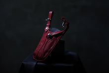 Load image into Gallery viewer, ISAMU KATAYAMA BACKLASH WAIST HANG BAG / DOUBLE-SHOULDER OBJECT DYED (RED)