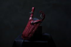 Load image into Gallery viewer, ISAMU KATAYAMA BACKLASH WAIST HANG BAG / DOUBLE-SHOULDER OBJECT DYED (RED)