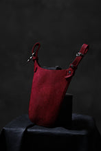 Load image into Gallery viewer, ISAMU KATAYAMA BACKLASH WAIST HANG BAG / DOUBLE-SHOULDER OBJECT DYED (RED)
