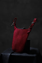 Load image into Gallery viewer, ISAMU KATAYAMA BACKLASH WAIST HANG BAG / DOUBLE-SHOULDER OBJECT DYED (RED)