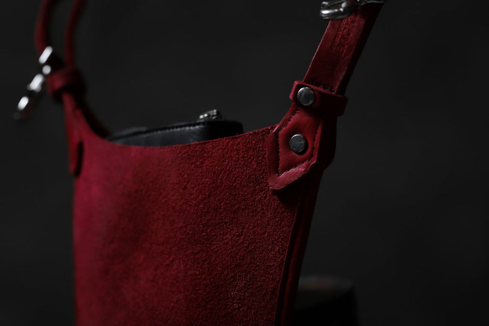 Load image into Gallery viewer, ISAMU KATAYAMA BACKLASH WAIST HANG BAG / DOUBLE-SHOULDER OBJECT DYED (RED)