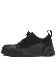 画像をギャラリービューアに読み込む, BORIS BIDJAN SABERI HORSE LEATHER LOW CUT SNEAKER / WASHED AND HAND TREATED "BAMBA2.1" (BLACK)