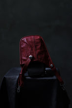 Load image into Gallery viewer, ISAMU KATAYAMA BACKLASH WAIST HANG BAG / DOUBLE-SHOULDER OBJECT DYED (RED)