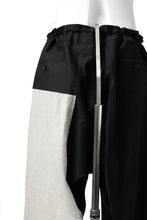 Load image into Gallery viewer, Y's BANG ON! No.150 SAROUEL HALF PANTS / CO TWILL + LI (BLACK)