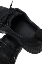 画像をギャラリービューアに読み込む, BORIS BIDJAN SABERI HORSE LEATHER LOW CUT SNEAKER / WASHED AND HAND TREATED &quot;BAMBA2.1&quot; (BLACK)