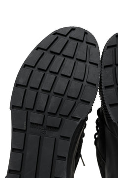 画像をギャラリービューアに読み込む, BORIS BIDJAN SABERI HORSE LEATHER LOW CUT SNEAKER / WASHED AND HAND TREATED "BAMBA2.1" (BLACK)