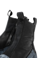 画像をギャラリービューアに読み込む, BORIS BIDJAN SABERI COW LEATHER SIDE ZIP HIGH SNEAKER / OBJECT DYED & HAND TREATED "BAMBA3.1-PUNCHING" (BLACK)