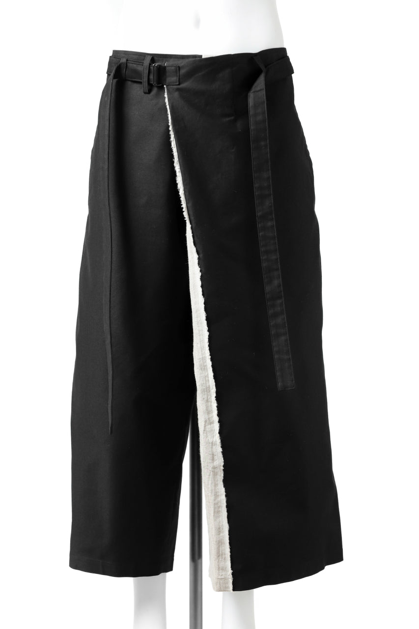 画像をギャラリービューアに読み込む, Y's BANG ON! No.149 2WAY WRAPWAIST PANTS (BLACK)