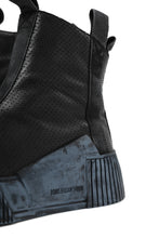 画像をギャラリービューアに読み込む, BORIS BIDJAN SABERI COW LEATHER SIDE ZIP HIGH SNEAKER / OBJECT DYED & HAND TREATED "BAMBA3.1-PUNCHING" (BLACK)