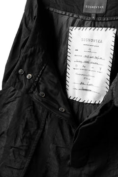 画像をギャラリービューアに読み込む, SOSNOVSKA SQUEEZED STRIPE PANTS (BLACK)