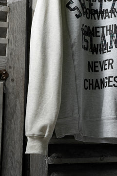 画像をギャラリービューアに読み込む, CHANGES VINTAGE REMAKE RAGLAN-DOLMAN SLEEVE SWEAT SHIRT (GREY x BEIGE)