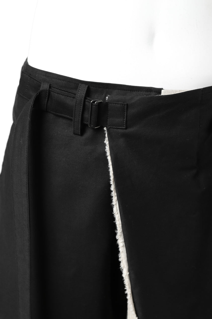 画像をギャラリービューアに読み込む, Y's BANG ON! No.149 2WAY WRAPWAIST PANTS (BLACK)