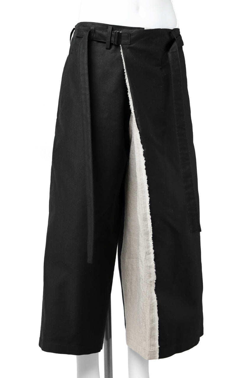 画像をギャラリービューアに読み込む, Y's BANG ON! No.149 2WAY WRAPWAIST PANTS (BLACK)