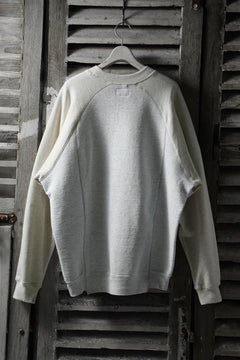 画像をギャラリービューアに読み込む, CHANGES VINTAGE REMAKE RAGLAN-DOLMAN SLEEVE SWEAT SHIRT (GREY x BEIGE)