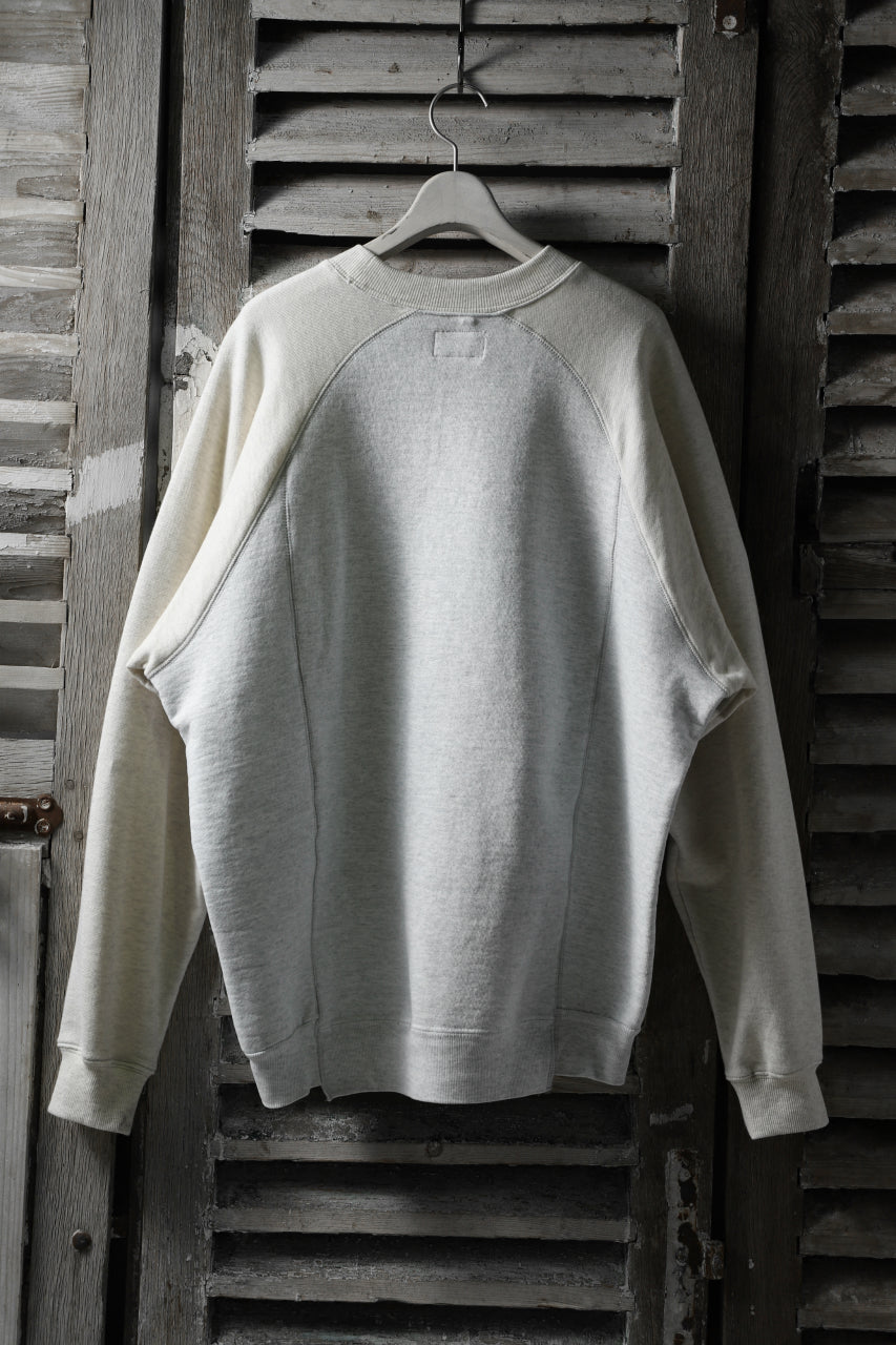 画像をギャラリービューアに読み込む, CHANGES VINTAGE REMAKE RAGLAN-DOLMAN SLEEVE SWEAT SHIRT (GREY x BEIGE)