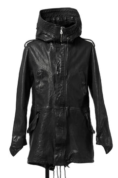 画像をギャラリービューアに読み込む, ISAMU KATAYAMA BACKLASH MODS COAT / GOAT LEATHER (GARMENT+SPRAY DYED / BLACK)