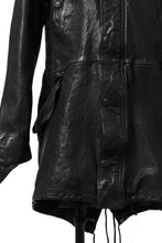 画像をギャラリービューアに読み込む, ISAMU KATAYAMA BACKLASH MODS COAT / GOAT LEATHER (GARMENT+SPRAY DYED / BLACK)