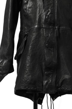 画像をギャラリービューアに読み込む, ISAMU KATAYAMA BACKLASH MODS COAT / GOAT LEATHER (GARMENT+SPRAY DYED / BLACK)