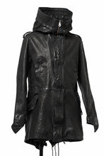 画像をギャラリービューアに読み込む, ISAMU KATAYAMA BACKLASH MODS COAT / GOAT LEATHER (GARMENT+SPRAY DYED / BLACK)
