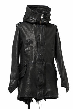 画像をギャラリービューアに読み込む, ISAMU KATAYAMA BACKLASH MODS COAT / GOAT LEATHER (GARMENT+SPRAY DYED / BLACK)