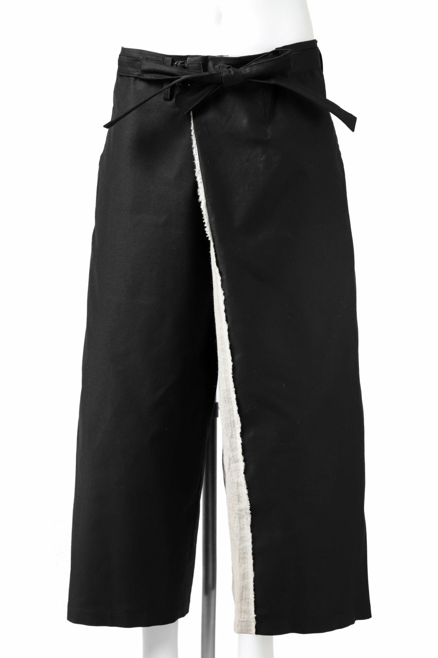 画像をギャラリービューアに読み込む, Y's BANG ON! No.149 2WAY WRAPWAIST PANTS (BLACK)