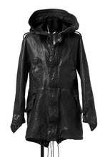 画像をギャラリービューアに読み込む, ISAMU KATAYAMA BACKLASH MODS COAT / GOAT LEATHER (GARMENT+SPRAY DYED / BLACK)
