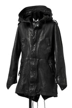 画像をギャラリービューアに読み込む, ISAMU KATAYAMA BACKLASH MODS COAT / GOAT LEATHER (GARMENT+SPRAY DYED / BLACK)