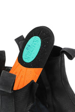 画像をギャラリービューアに読み込む, BORIS BIDJAN SABERI COW LEATHER SIDE ZIP HIGH SNEAKER / OBJECT DYED & HAND TREATED "BAMBA3.1-PUNCHING" (BLACK)