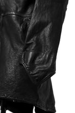 画像をギャラリービューアに読み込む, ISAMU KATAYAMA BACKLASH MODS COAT / GOAT LEATHER (GARMENT+SPRAY DYED / BLACK)