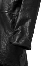 画像をギャラリービューアに読み込む, ISAMU KATAYAMA BACKLASH MODS COAT / GOAT LEATHER (GARMENT+SPRAY DYED / BLACK)