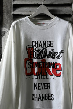 画像をギャラリービューアに読み込む, CHANGES VINTAGE REMAKE MULTI PANEL LONG SLEEVE TEE (MULTI WHITE #Coke)
