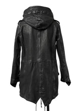 画像をギャラリービューアに読み込む, ISAMU KATAYAMA BACKLASH MODS COAT / GOAT LEATHER (GARMENT+SPRAY DYED / BLACK)