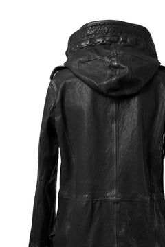 画像をギャラリービューアに読み込む, ISAMU KATAYAMA BACKLASH MODS COAT / GOAT LEATHER (GARMENT+SPRAY DYED / BLACK)