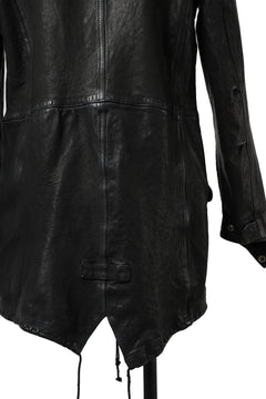 画像をギャラリービューアに読み込む, ISAMU KATAYAMA BACKLASH MODS COAT / GOAT LEATHER (GARMENT+SPRAY DYED / BLACK)