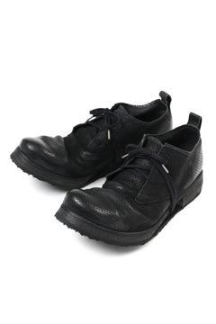 画像をギャラリービューアに読み込む, BORIS BIDJAN SABERI HORSE PUNCHING LEATHER DERBY SHOES / WASHED & HAND-TREATED "SHOE1-SIN" (BLACK)