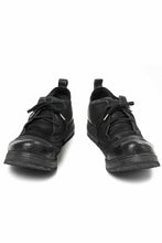 画像をギャラリービューアに読み込む, BORIS BIDJAN SABERI HORSE PUNCHING LEATHER DERBY SHOES / WASHED & HAND-TREATED "SHOE1-SIN" (BLACK)