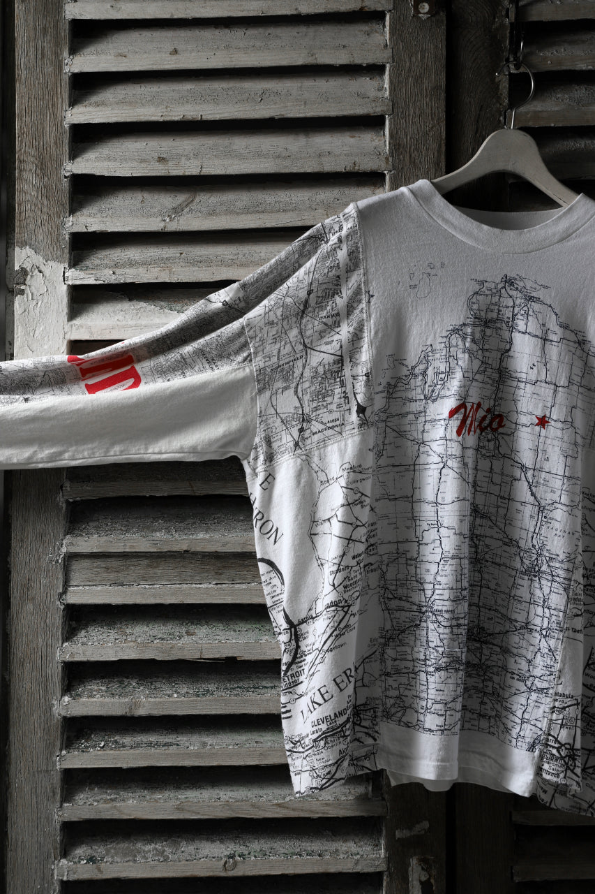 画像をギャラリービューアに読み込む, CHANGES VINTAGE REMAKE QUARTET PANEL LONG SLEEVE TEE (MULTI WHITE #map)