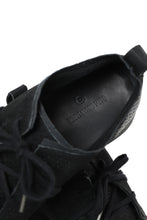 画像をギャラリービューアに読み込む, BORIS BIDJAN SABERI HORSE PUNCHING LEATHER DERBY SHOES / WASHED & HAND-TREATED "SHOE1-SIN" (BLACK)