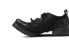 画像をギャラリービューアに読み込む, BORIS BIDJAN SABERI HORSE PUNCHING LEATHER DERBY SHOES / WASHED & HAND-TREATED "SHOE1-SIN" (BLACK)