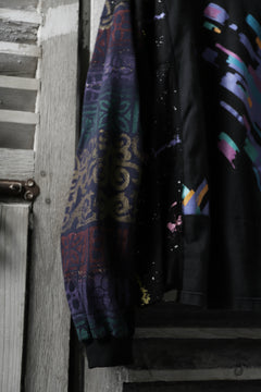 画像をギャラリービューアに読み込む, CHANGES VINTAGE REMAKE QUARTET PANEL LONG SLEEVE TEE (MULTI BLACK #A)