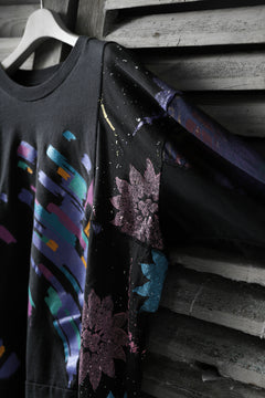 画像をギャラリービューアに読み込む, CHANGES VINTAGE REMAKE QUARTET PANEL LONG SLEEVE TEE (MULTI BLACK #A)