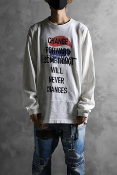 画像をギャラリービューアに読み込む, CHANGES VINTAGE REMAKE MULTI PANEL LONG SLEEVE TEE (MULTI WHITE #Pepsi)